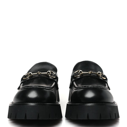 Gucci Real Betis Glamour Calfskin Horsebit Womens Mocassin Loafers 39 Black 3 of 10