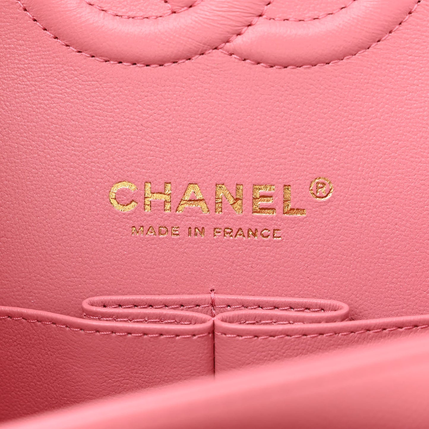 Caviar Quilted Medium Double Flap Pink