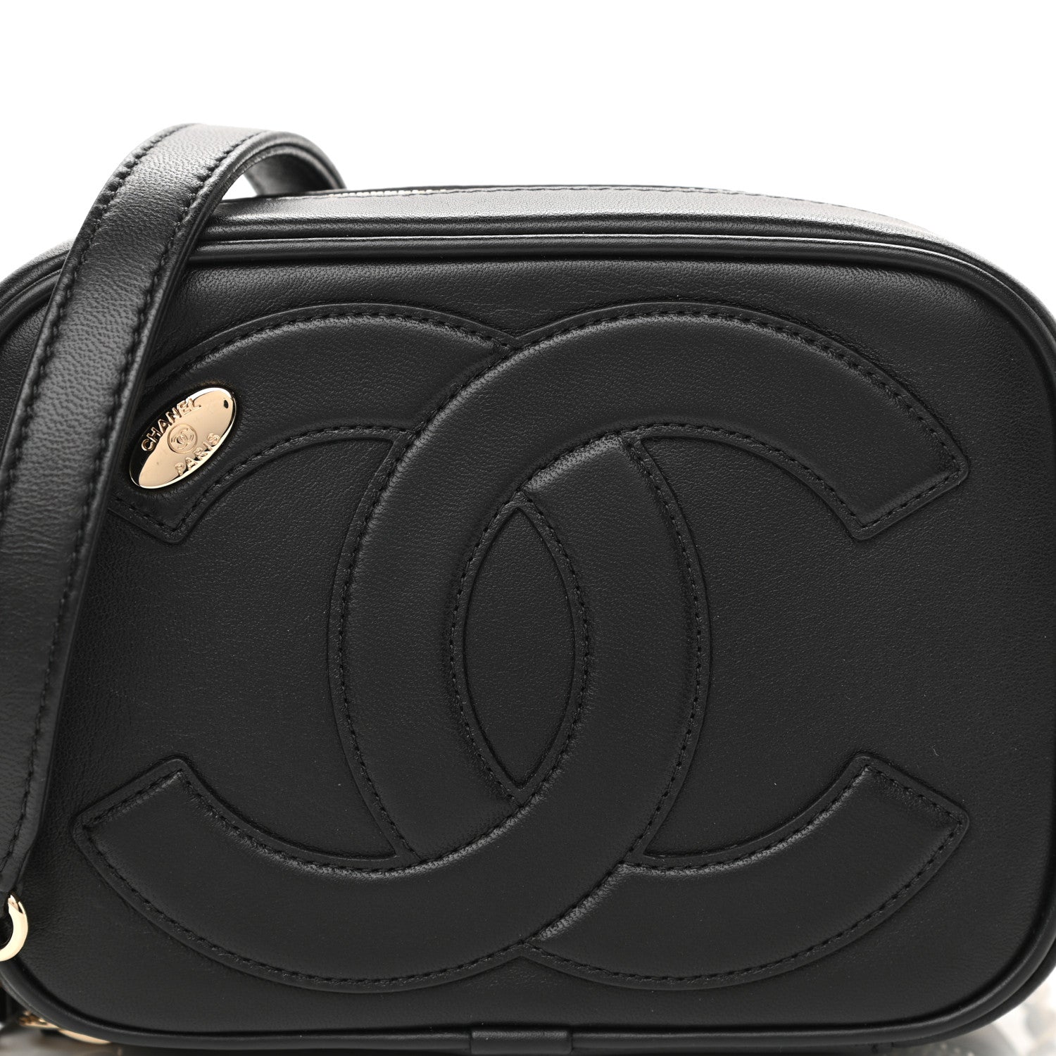 Chanel Calfskin CC Mania Camera Case Black 8 of 12