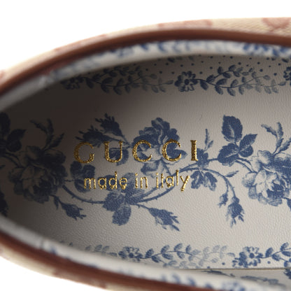 Gucci X MLB GG Monogram NY Yankees Embroidered Mens Slip On Sneakers 11 Beige Ruggine Rust 7 of 10