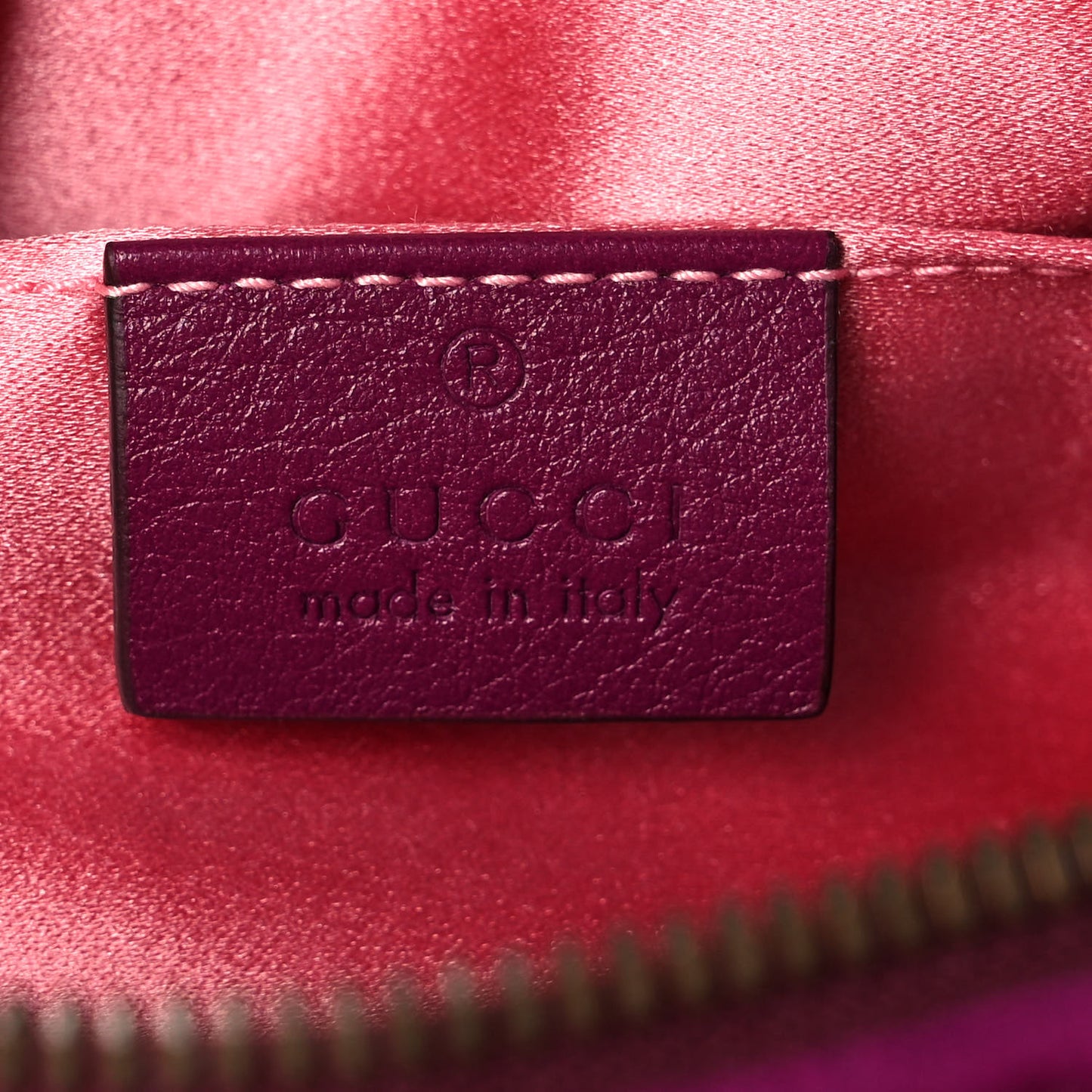 Velvet Matelasse GG Marmont Belt Bag 75 30 Fuchsia Violet Cyclamen