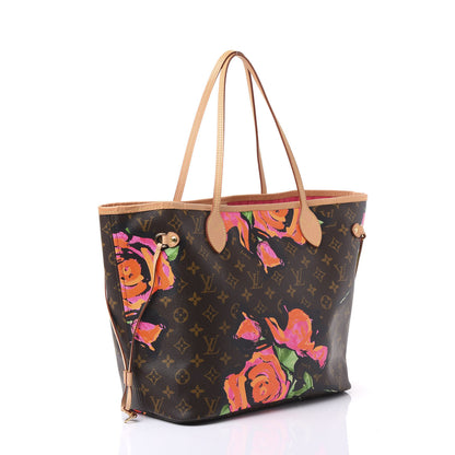 Louis Vuitton Monogram Roses Neverfull MM 2 of 11