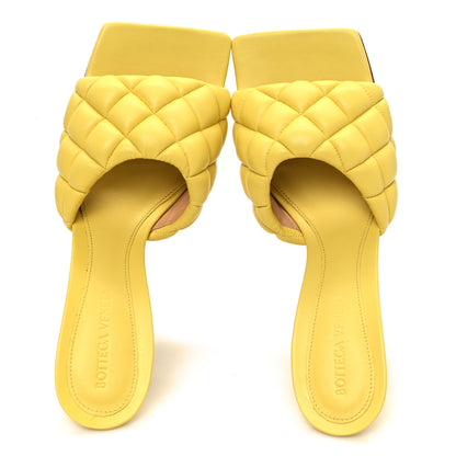 Bottega Veneta Nappa Matelasse Padded Mule Sandals 38.5 38.5 Dream Pear 2 of 9