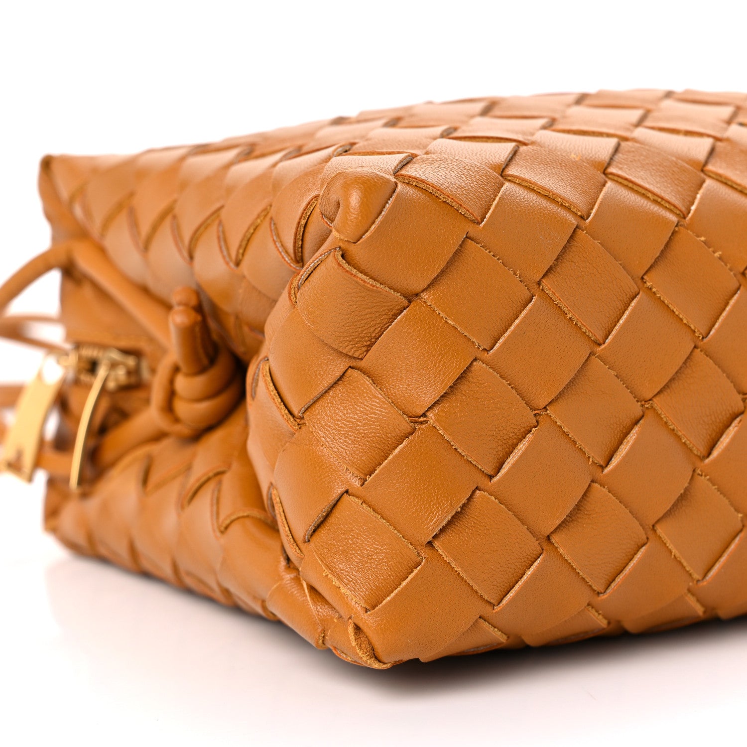 Bottega Veneta Nappa Intrecciato Loop Camera Bag Camel 7 of 8