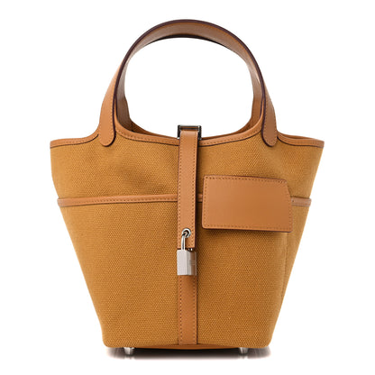 Hermes Toile Goeland Swift Cargo Picotin Lock 18 Sesame 1 of 11