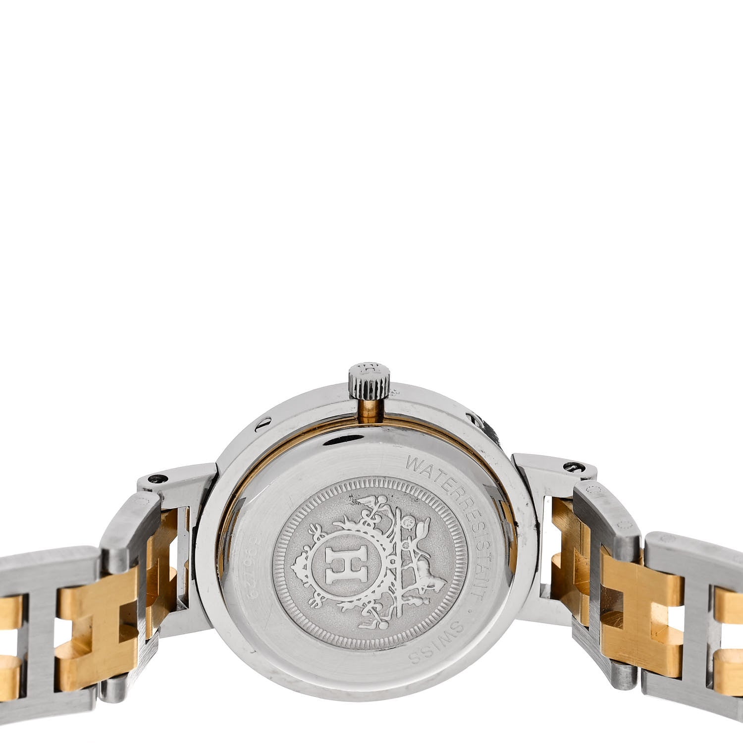 Hermes Stainless Steel 24mm Clipper Quartz Watch Gold 4 of 4