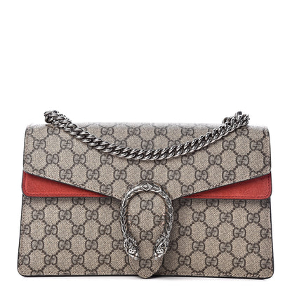 Gucci GG Supreme Monogram Small Dionysus Shoulder Bag Red 1 of 15
