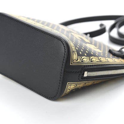Gucci X SEGA Calfskin GUCCY Stars Mini Dome Shoulder Bag Black Gold 7 of 10