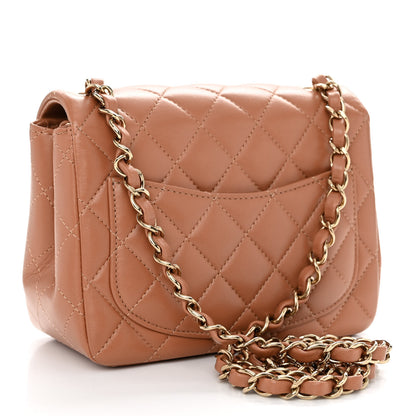 Chanel Lambskin Quilted Mini Square Flap Brown 3 of 12
