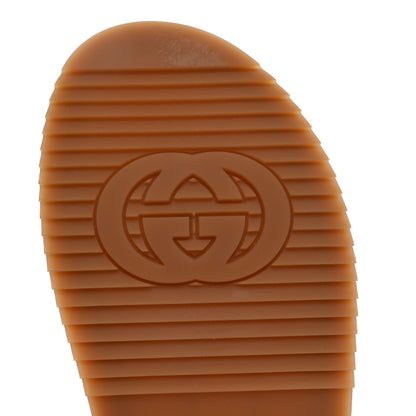 Gucci Canvas GG Monogram Angelina Platform Slide Sandals 39.5 Beige Ruggine 7 of 11