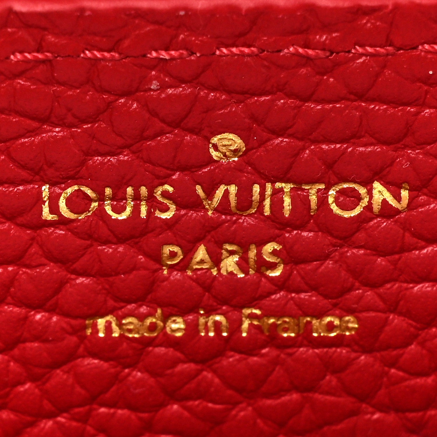 Louis Vuitton Taurillon Mini Capucines Scarlet 7 of 9