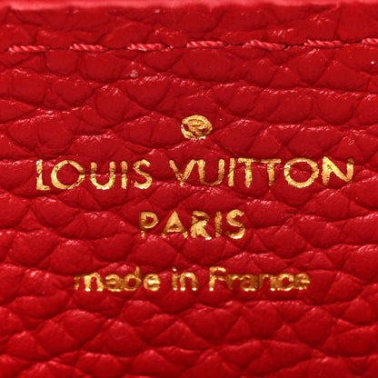 Louis Vuitton Taurillon Mini Capucines Scarlet 7 of 9