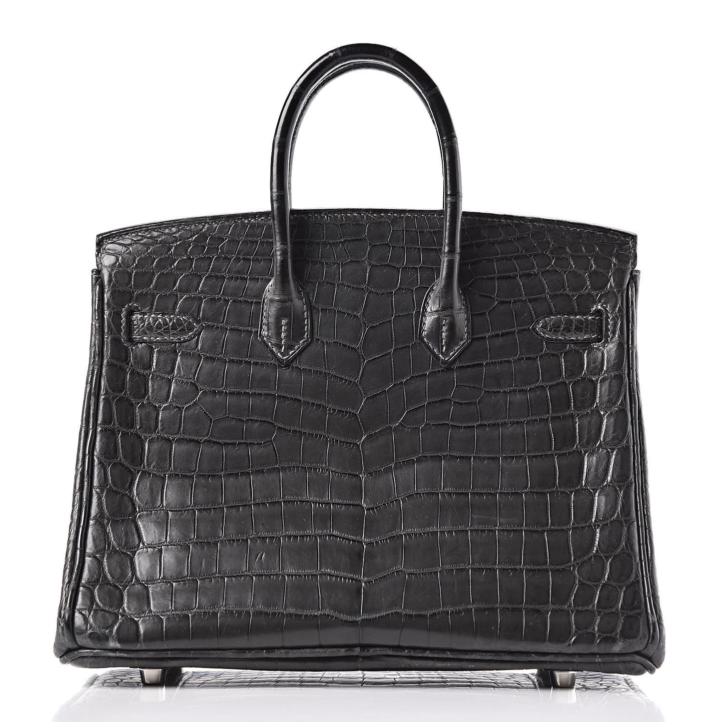 Matte Niloticus Crocodile Birkin 25 Graphite