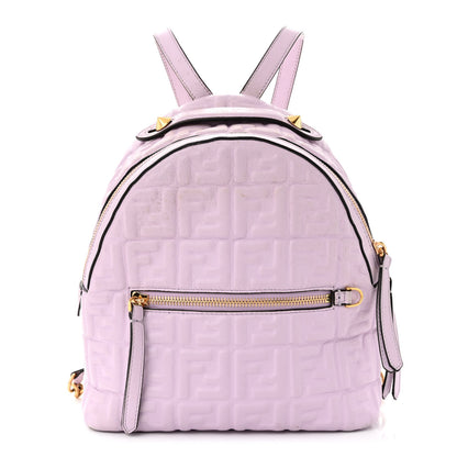 Fendi Nappa FF 1974 Embossed Mini Backpack Anemone 1 of 15