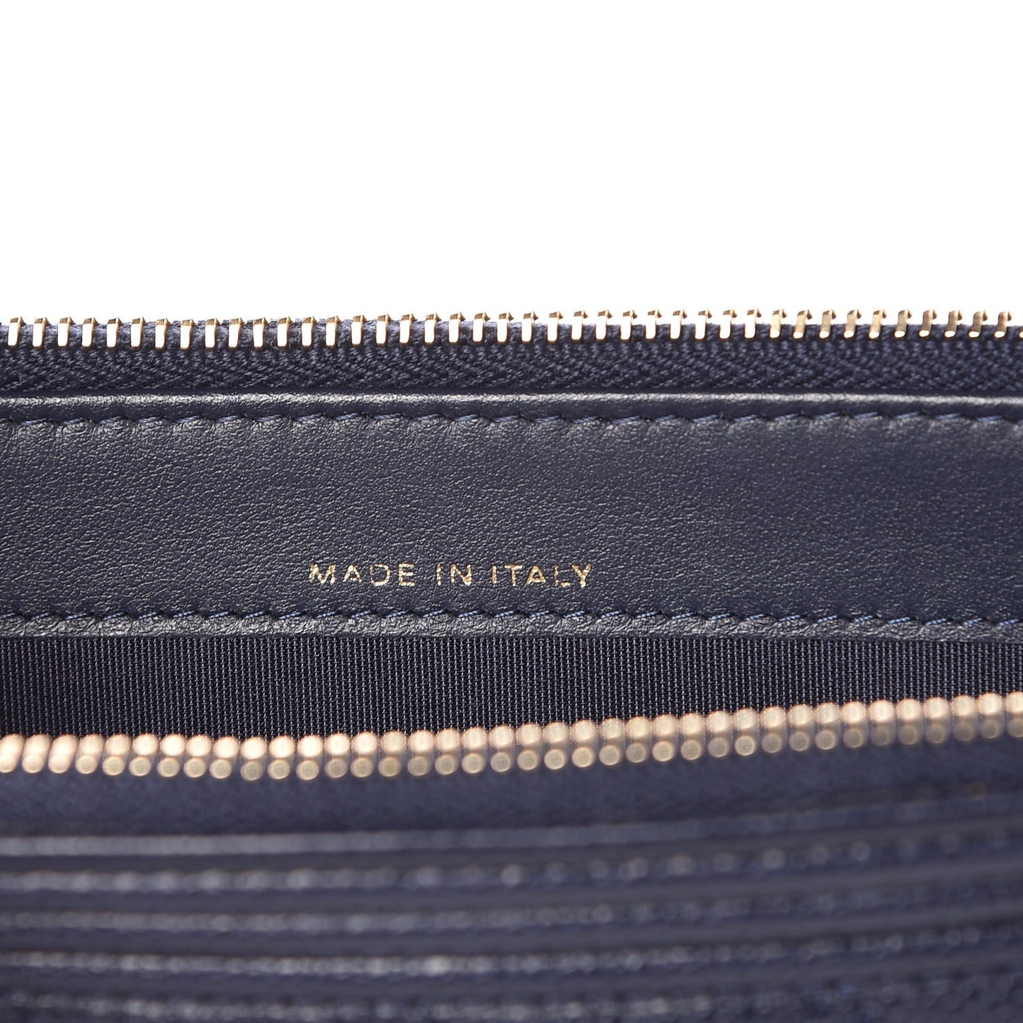 Caviar Quilted Small Boy Clutch With Chain Dark Blue