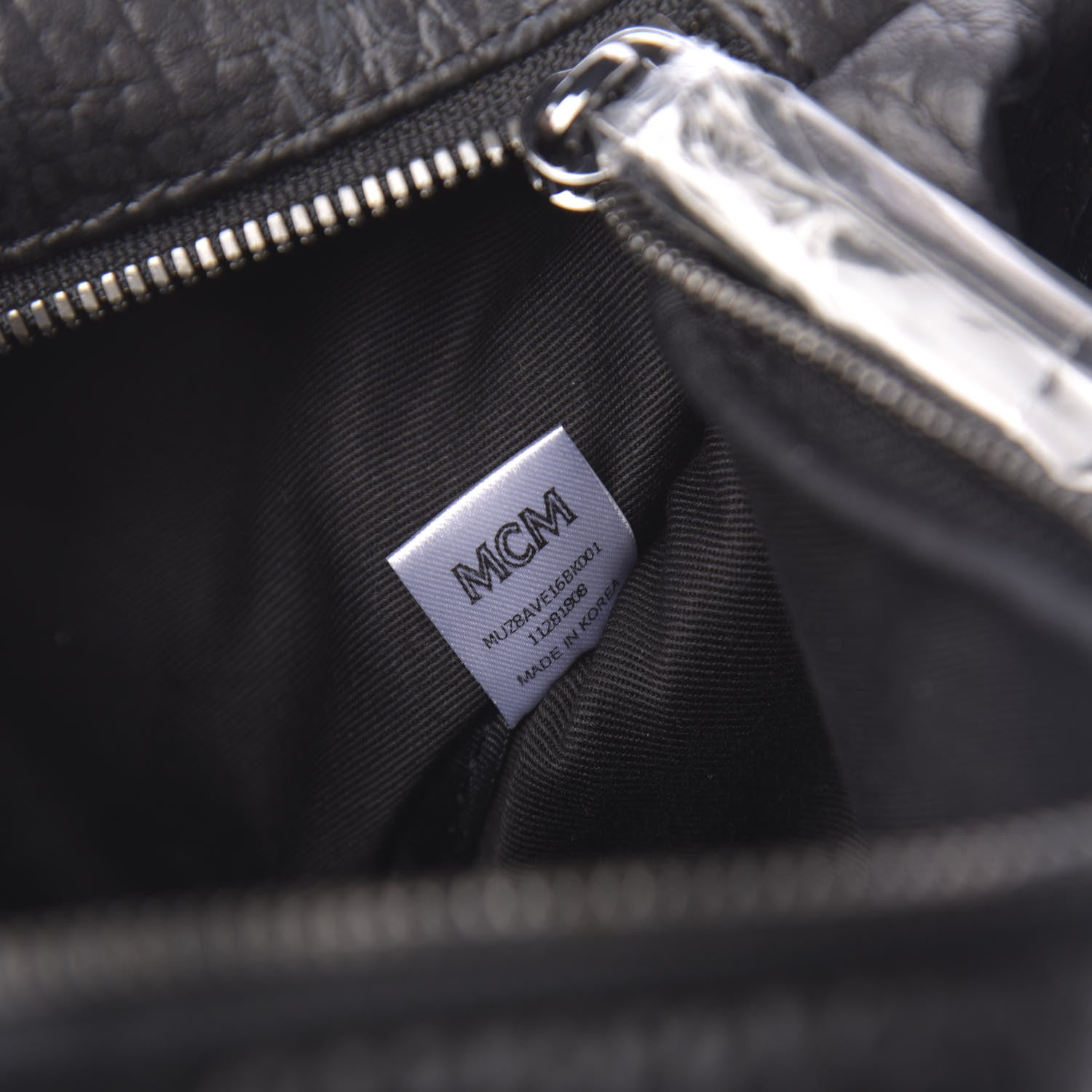 MCM Visetos Stark Belt Bag Black 7 of 10