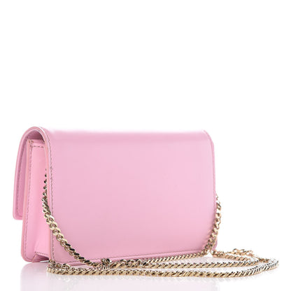 Versace Smooth Calfskin Palazzo Chain Evening Bag Pink 3 of 12