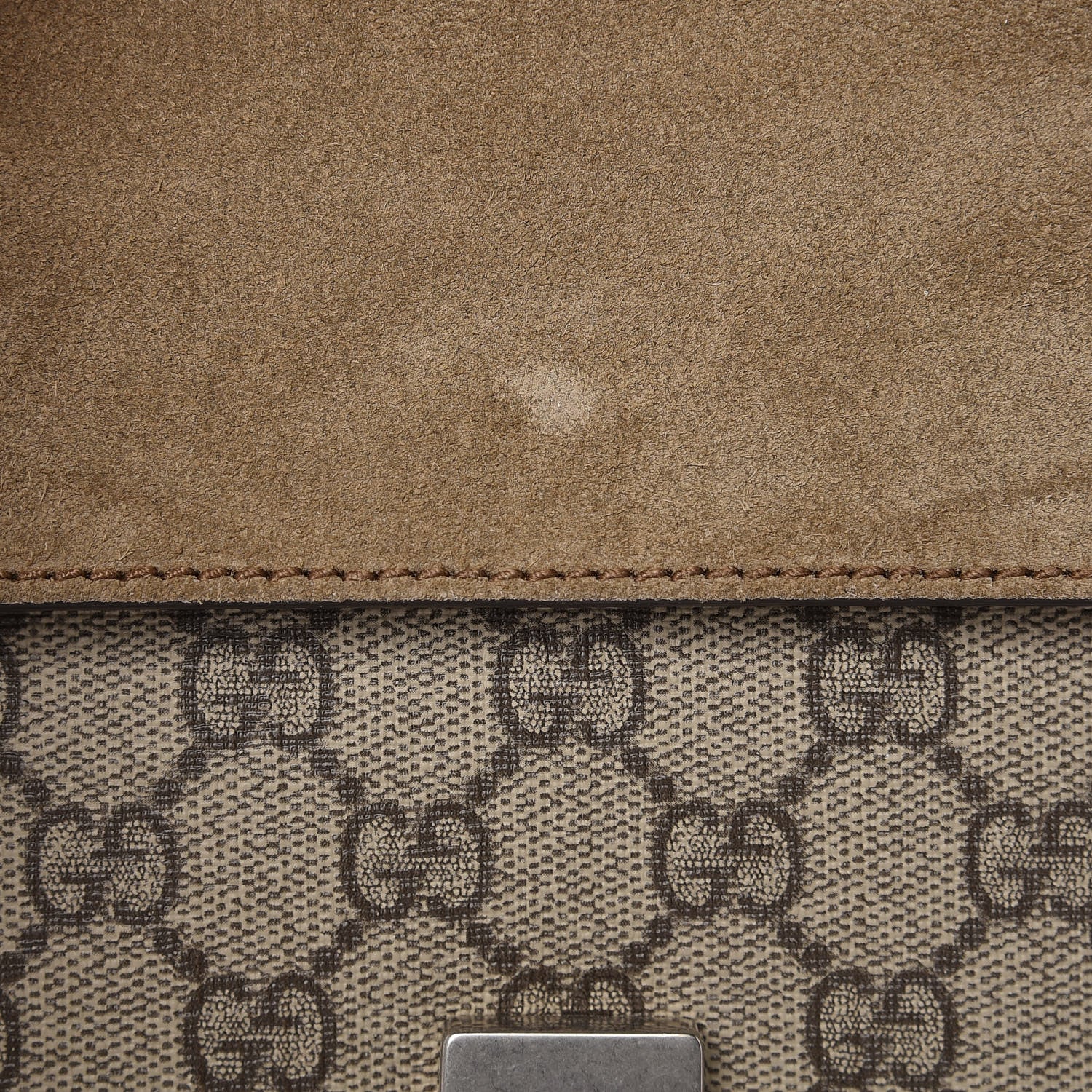 Gucci GG Supreme Monogram Mini Dionysus Shoulder Bag Taupe 10 of 12