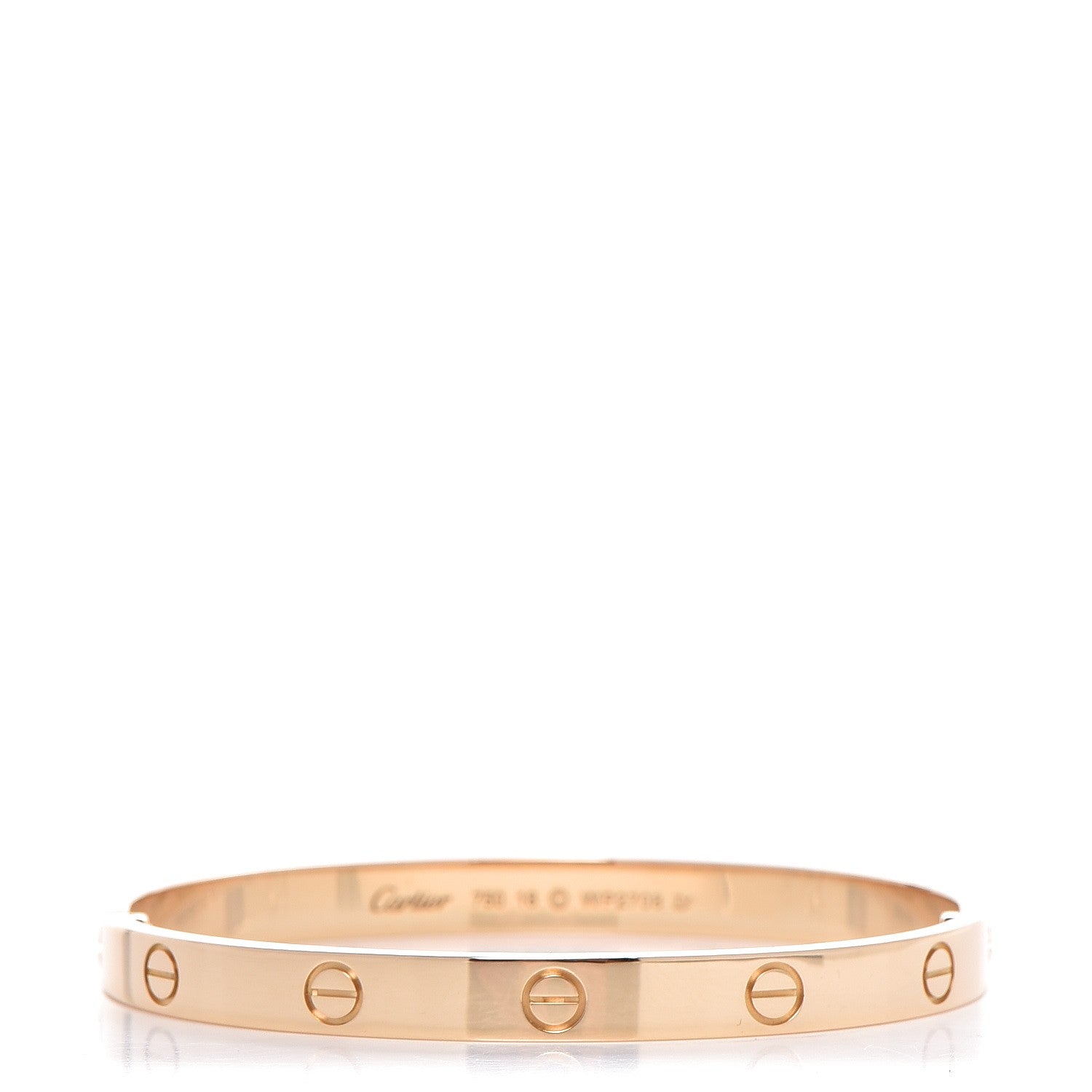 Cartier 18K Yellow Gold LOVE Bracelet 18 1 of 6