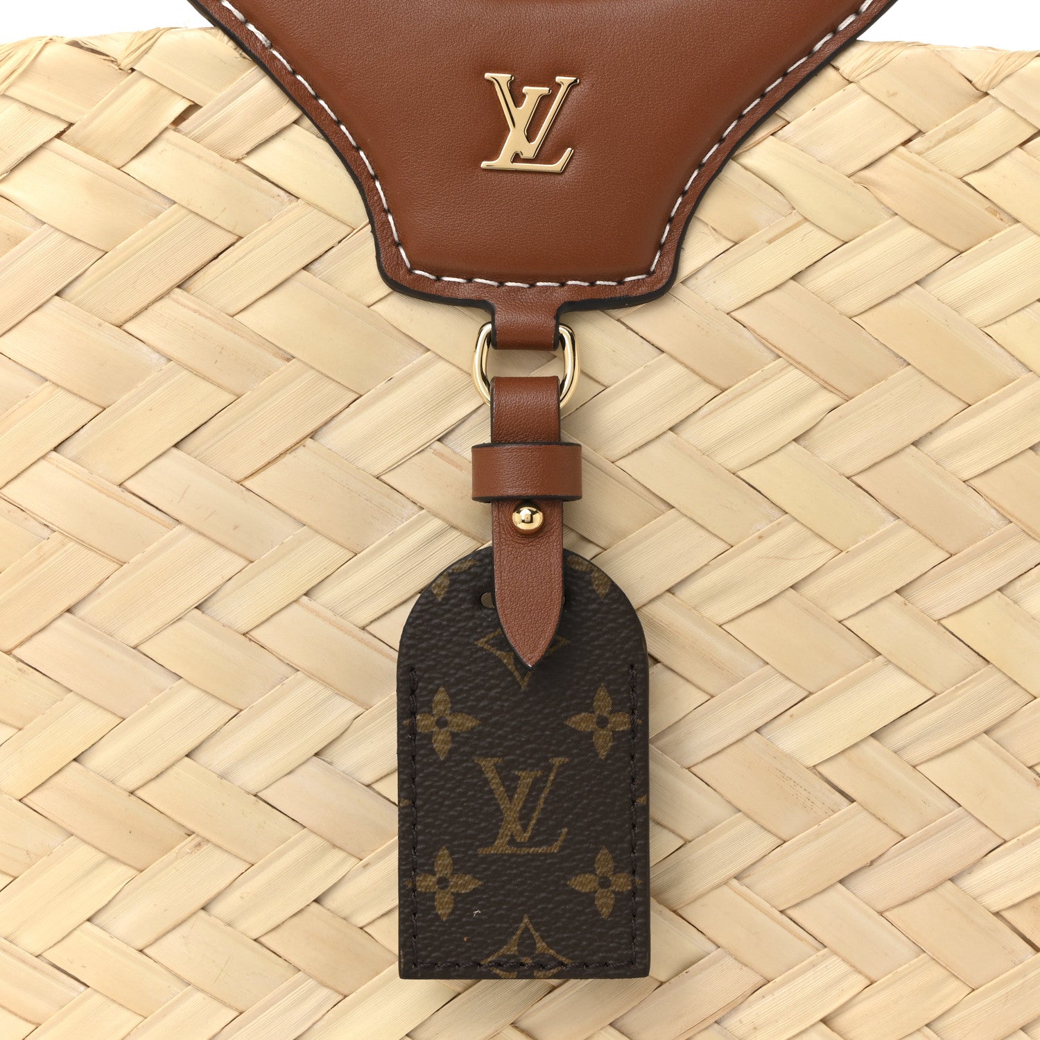Louis Vuitton Palm Leaves Rivage GM Brown 8 of 10