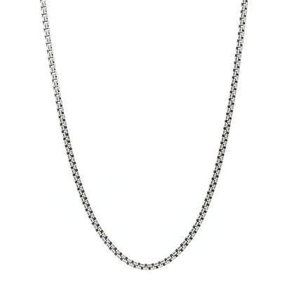 David Yurman Sterling Silver 2.7mm Small Box Chain Necklace 18" 1 of 3