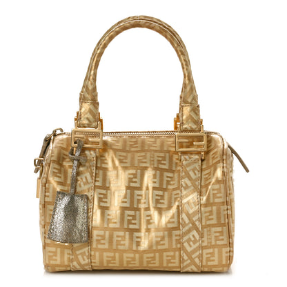 Fendi Zucchino Spalmati Small Forever Boston Gold 1 of 8
