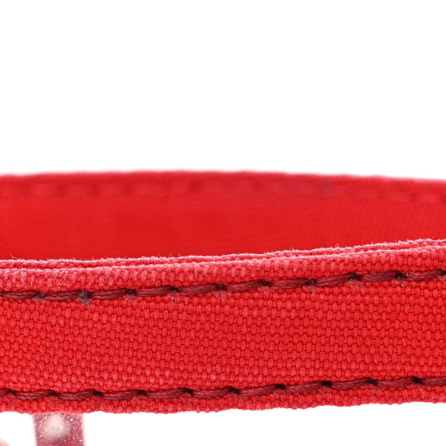Plexiglass Calfskin Small Shopper Tote Rosso