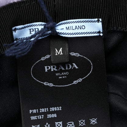 Prada Paillettes Triangle Logo Womens Bucket Hat M Purple 8 of 8