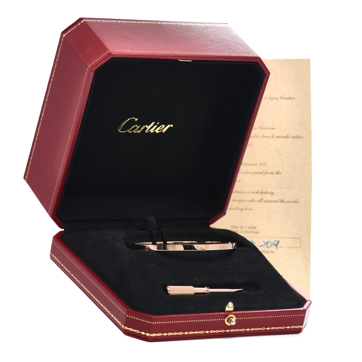 Cartier 18K Pink Gold Small LOVE Bracelet 18 5 of 5