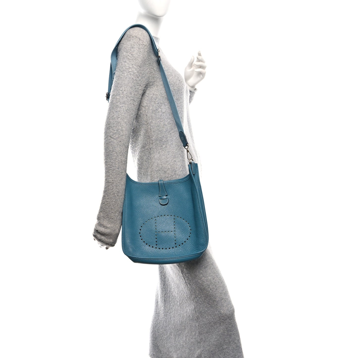 Taurillon Clemence Evelyne III PM Blue Jean