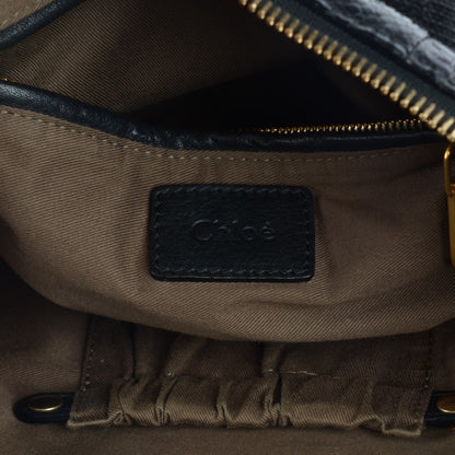 Chloe Python Small Marcie Satchel Black 6 of 8
