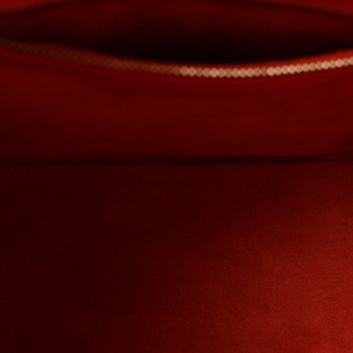 Drummed Calfskin Micro Luggage Vermillion
