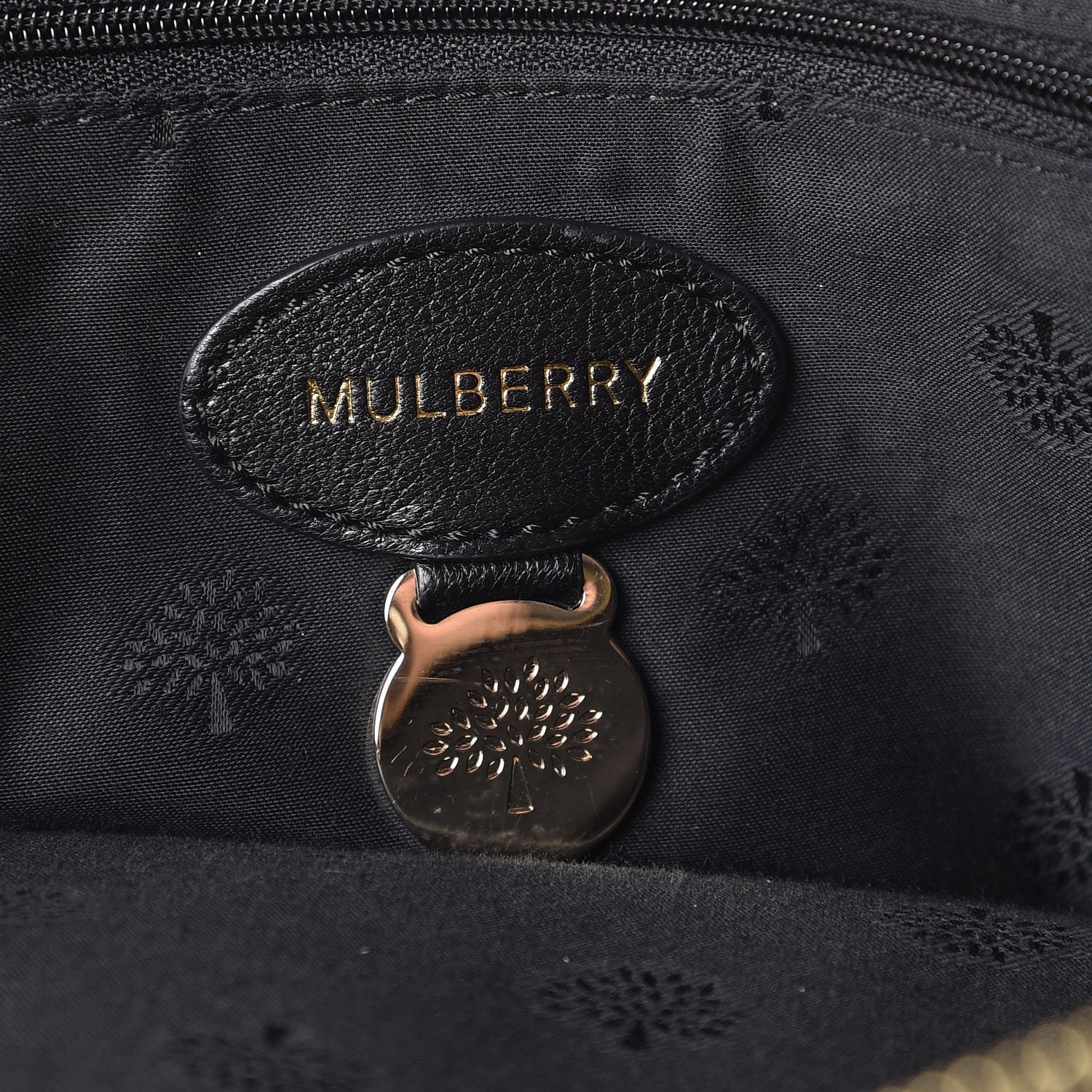 Mulberry Glossy Goatskin Medium Del Rey Satchel Black 6 of 7