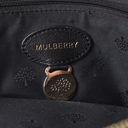 Mulberry Glossy Goatskin Medium Del Rey Satchel Black 6 of 7