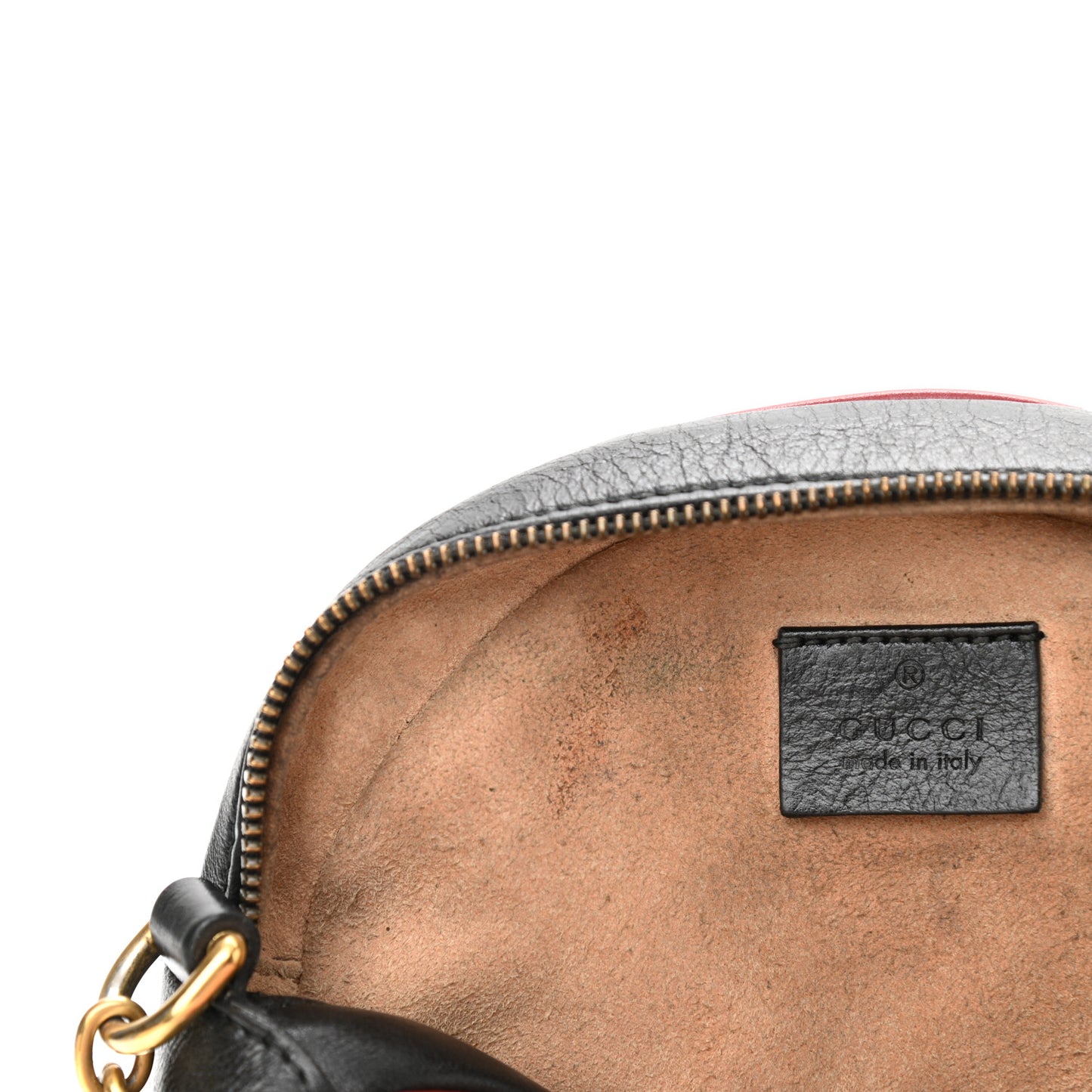 Azalea Calfskin Matelasse Diagonal Patchwork Mini Torchon GG Marmont Round Shoulder Bag Black Beige Romantic Cerise