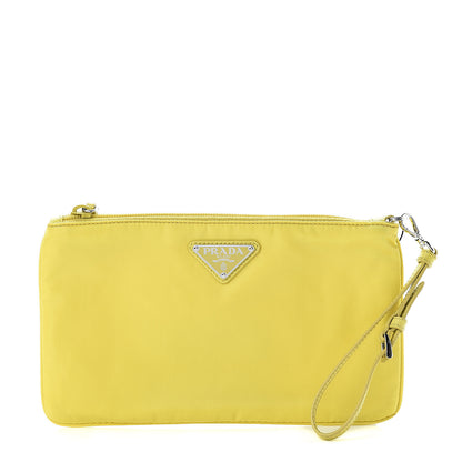 Prada Tessuto Nylon Saffiano Wristlet Girasole 1 of 7
