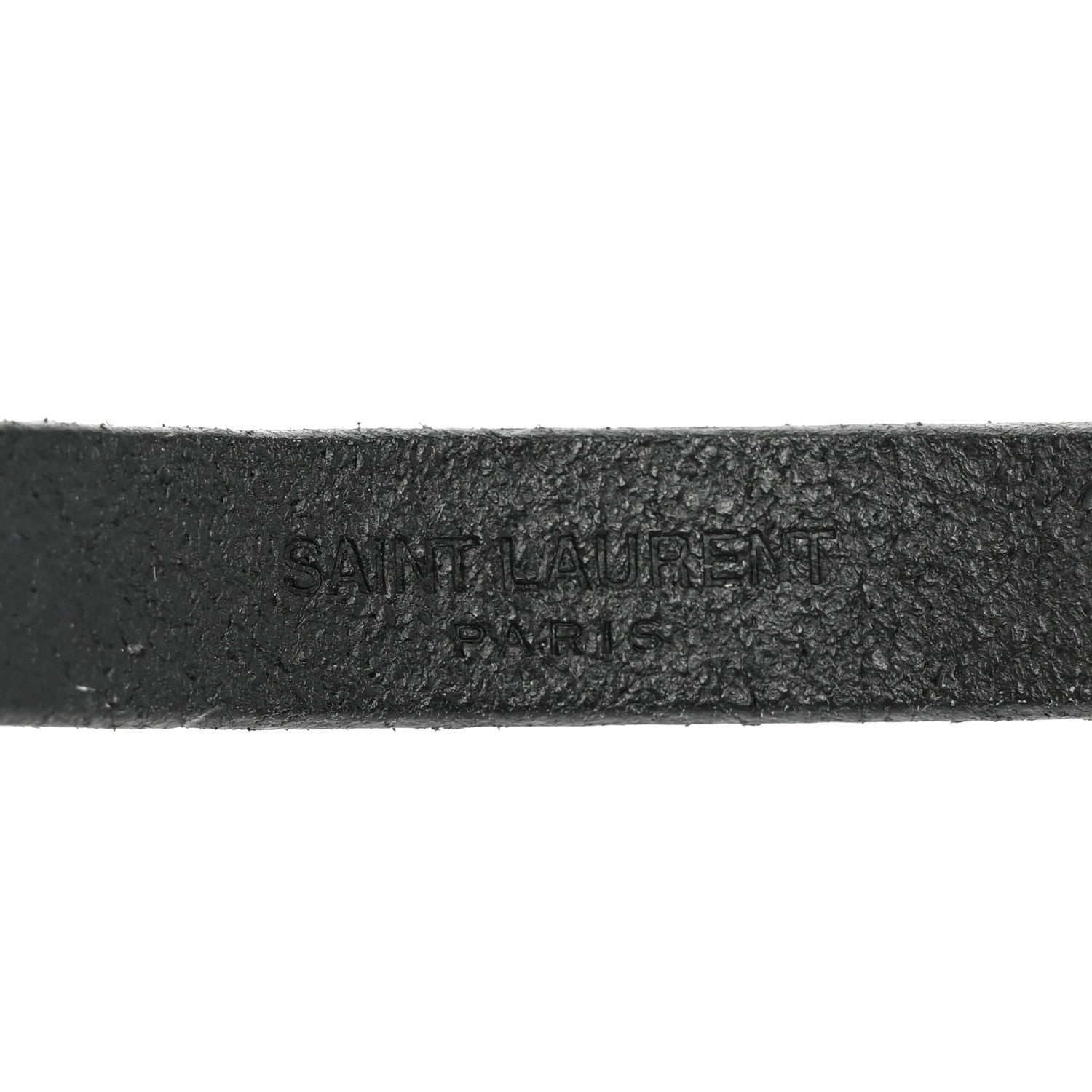 Saint Laurent Calfskin Monogram Bracelet M Black 4 of 4