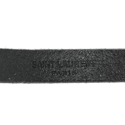 Saint Laurent Calfskin Monogram Bracelet M Black 4 of 4
