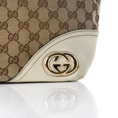 Gucci Monogram Medium New Britt Tote Off White 10 of 11