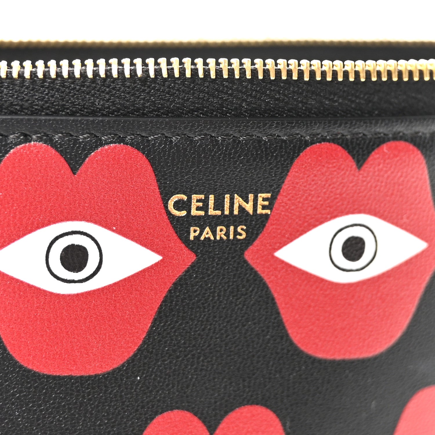 Celine X ANNELI SANAYE HENRIKSSON Smooth Calfskin Telepathic Pouch Black Red 6 of 7