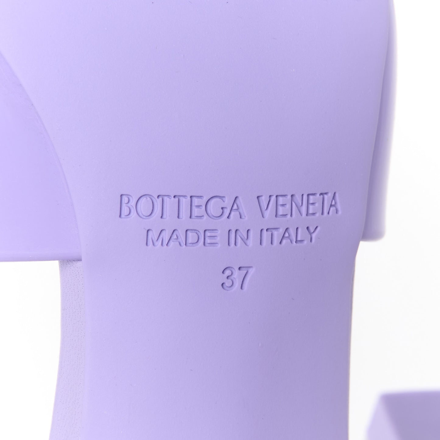 Rubber Mule Sandals 37 Purple