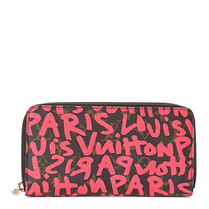Louis Vuitton Monogram Graffiti Zippy Wallet Fuchsia 1 of 9