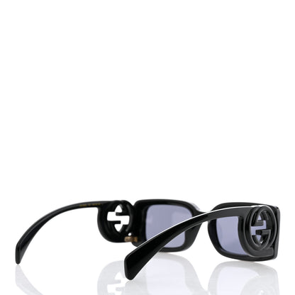 Gucci Acetate Chaise Rectangler Frame Sunglasses GG1325S Black 4 of 8