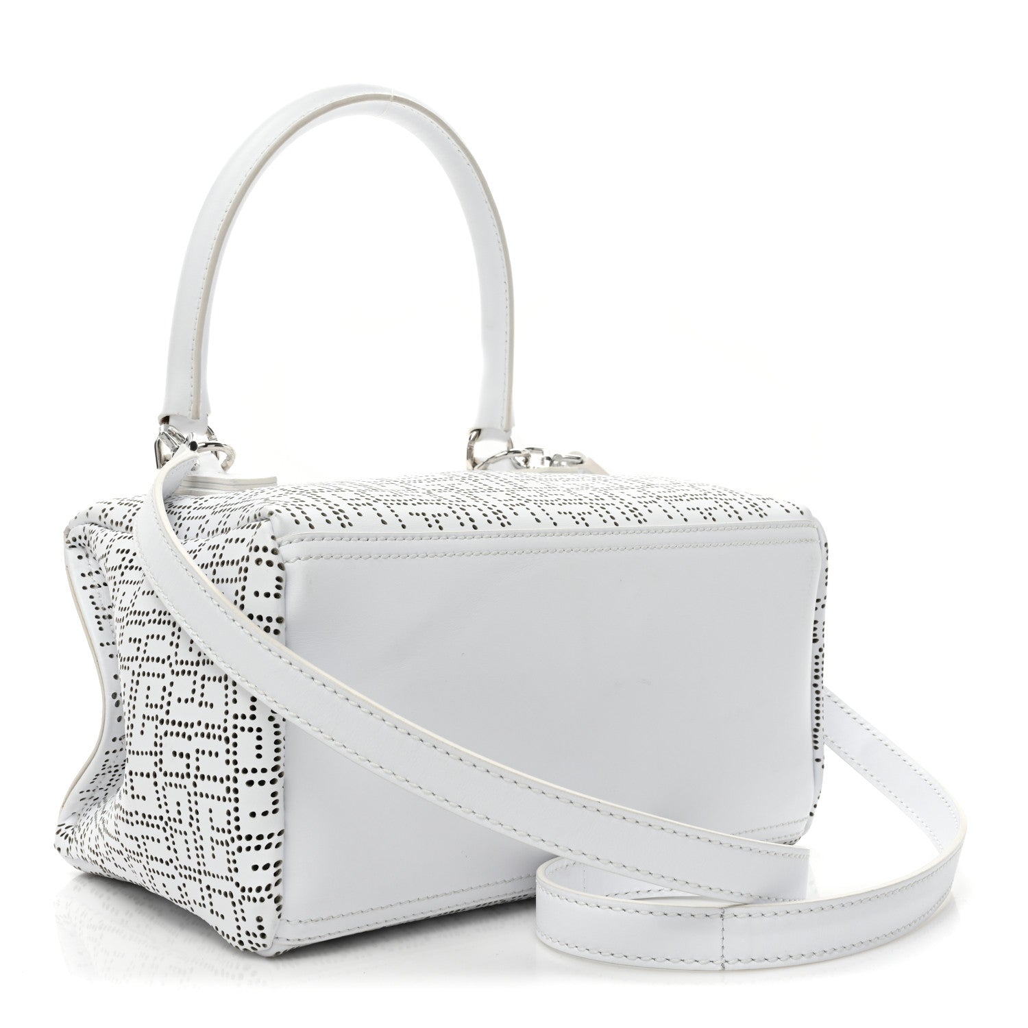 Givenchy Lambskin Perforated Small Pandora Ivory 3 of 11
