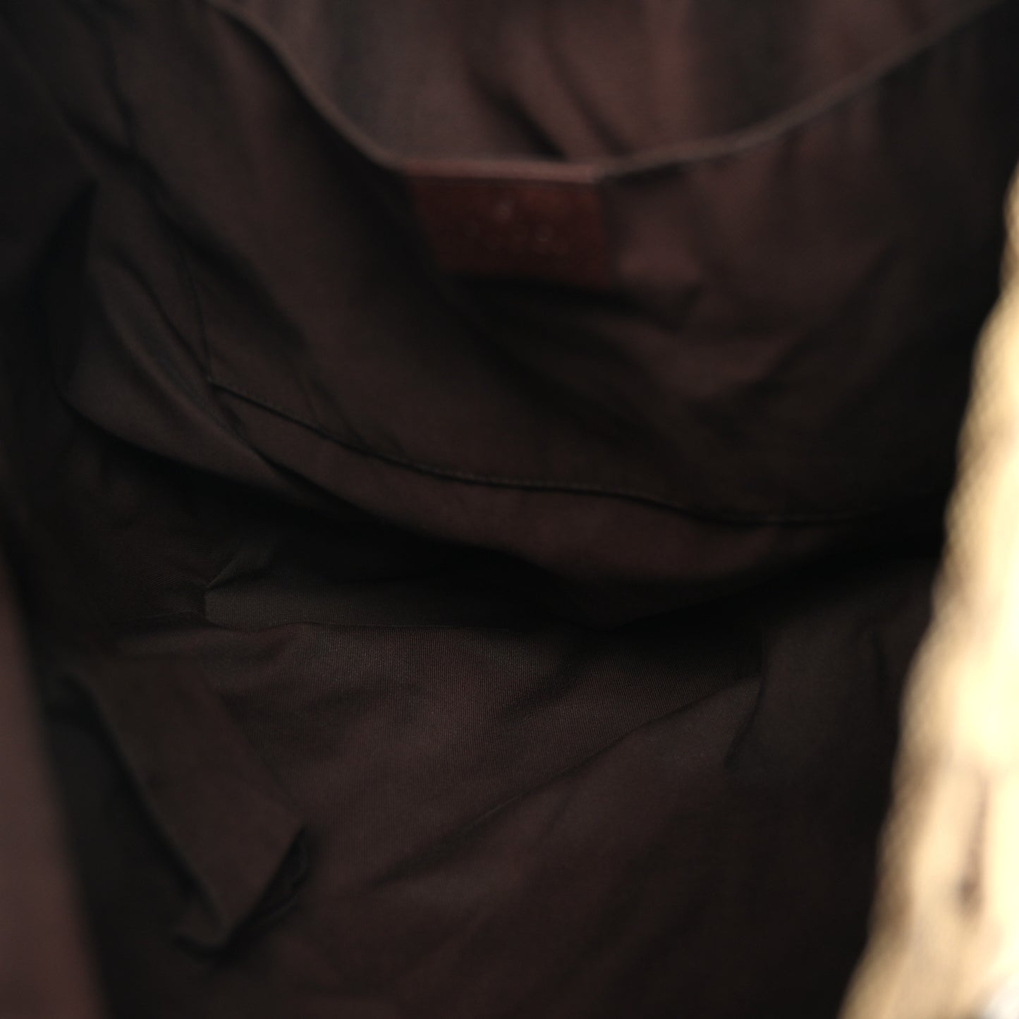 GG Monogram Medium Handle Vertical Tote Bag Dark Brown