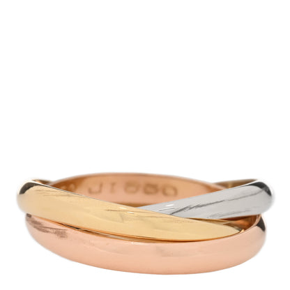 Cartier 18K Pink Yellow White Gold Small Trinity Ring 50 5.25 3 of 5