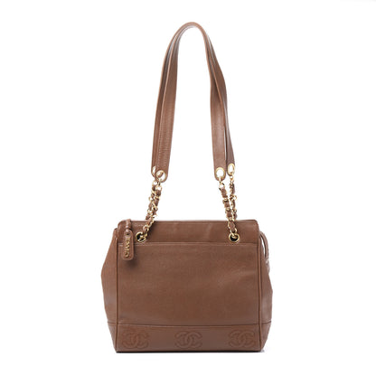 Chanel Caviar CC Shoulder Bag Brown 1 of 9