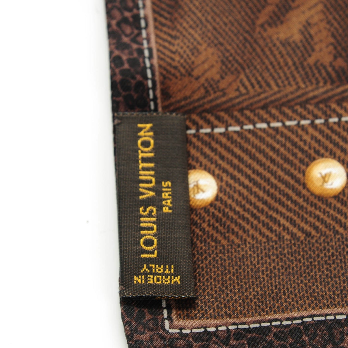 Silk Monogram New Denim Bandeau Ebene