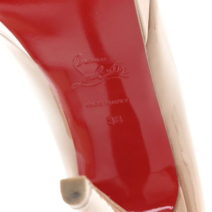 Christian Louboutin Patent Bianca 120 Pumps 38 Nude 7 of 8