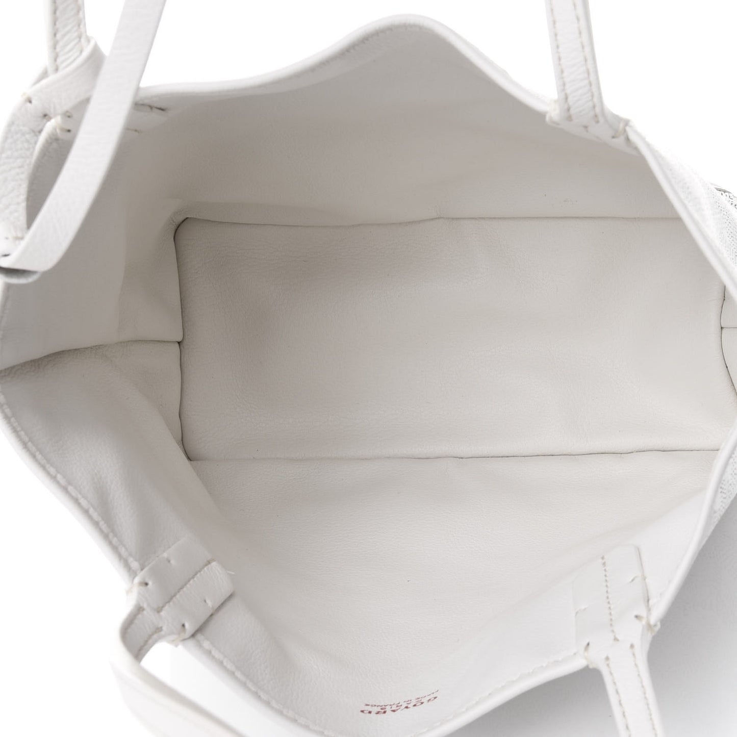 Goyardine Reversible Mini Anjou White